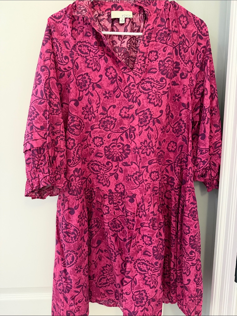 Pinch Fuchsia Floral Mini Dress